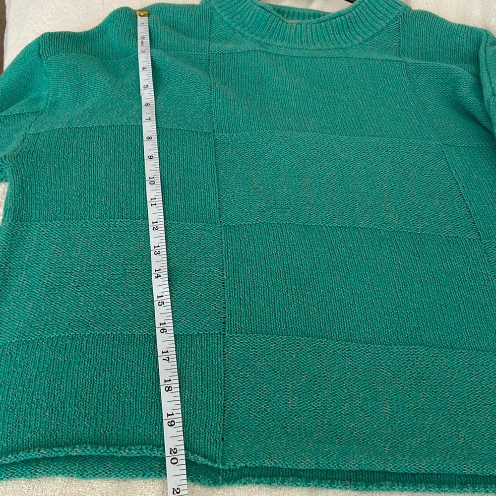 FP Beach Andy Pullover Kelly Green Sweater, Cropped, Boxy Oversized - Picture 7 of 10